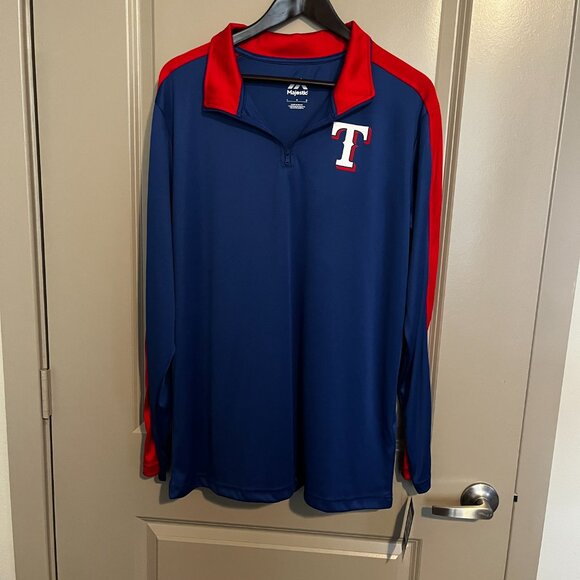 NEW Men's Texas Rangers Pullover Top Med, Large, XL NWT - Picture 4 of 11